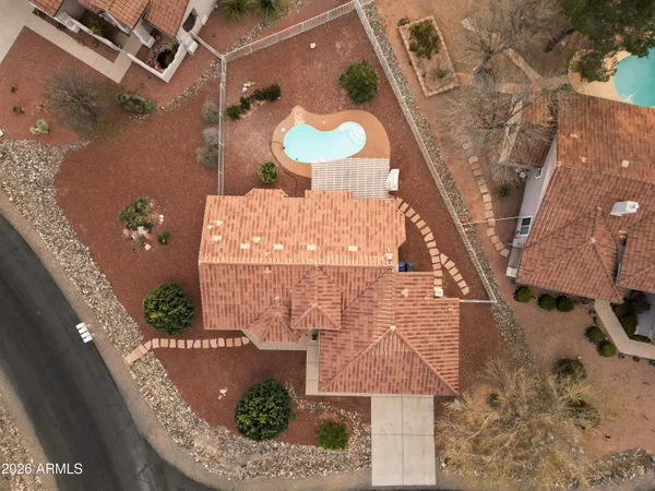 an aerial view of ocean residential house with outdoor space and river