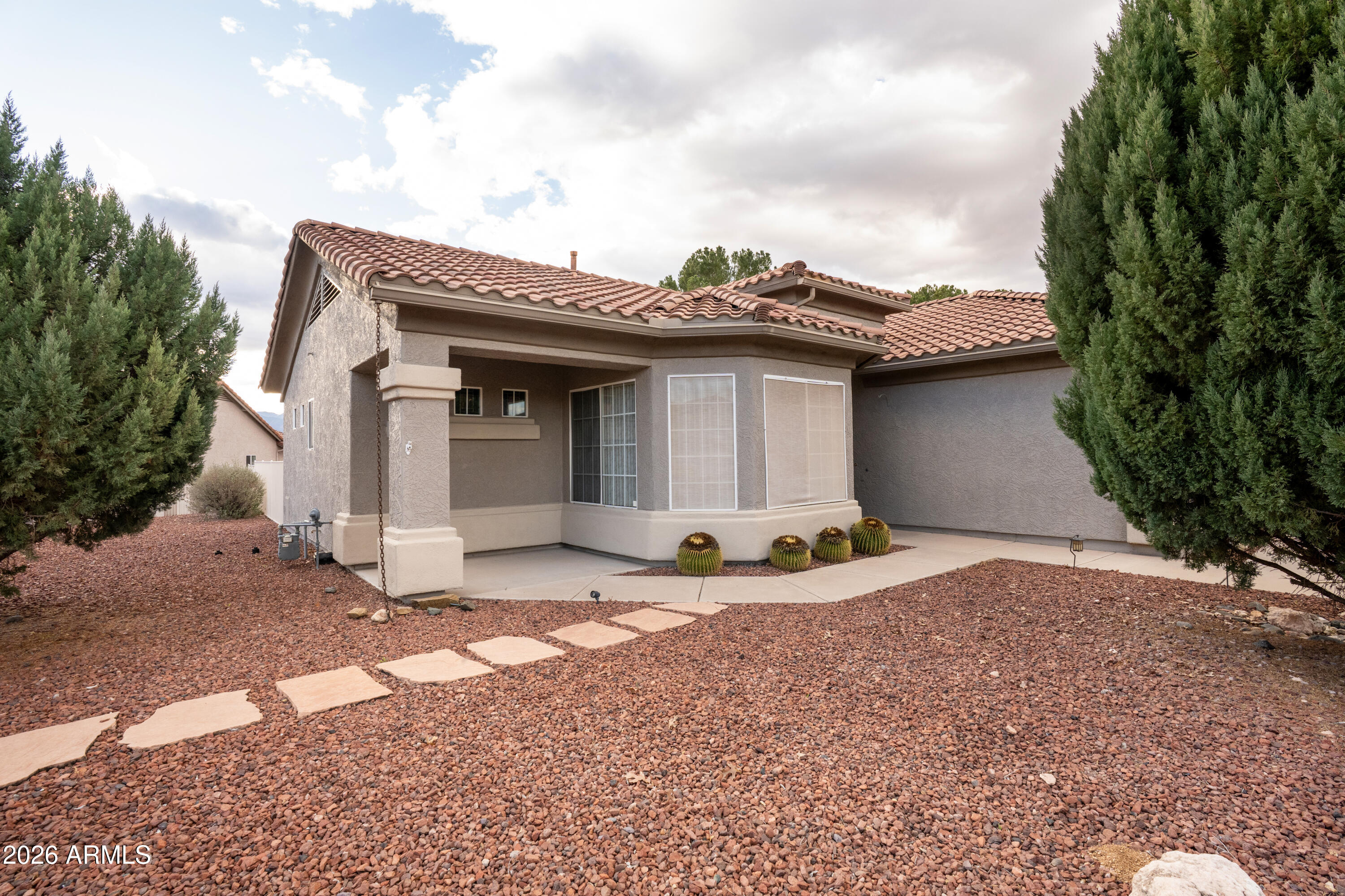 5320 Painted Desert Road Cornville, AZ 86325 - Photo 56 of 58 a view of a house with a yard and garage