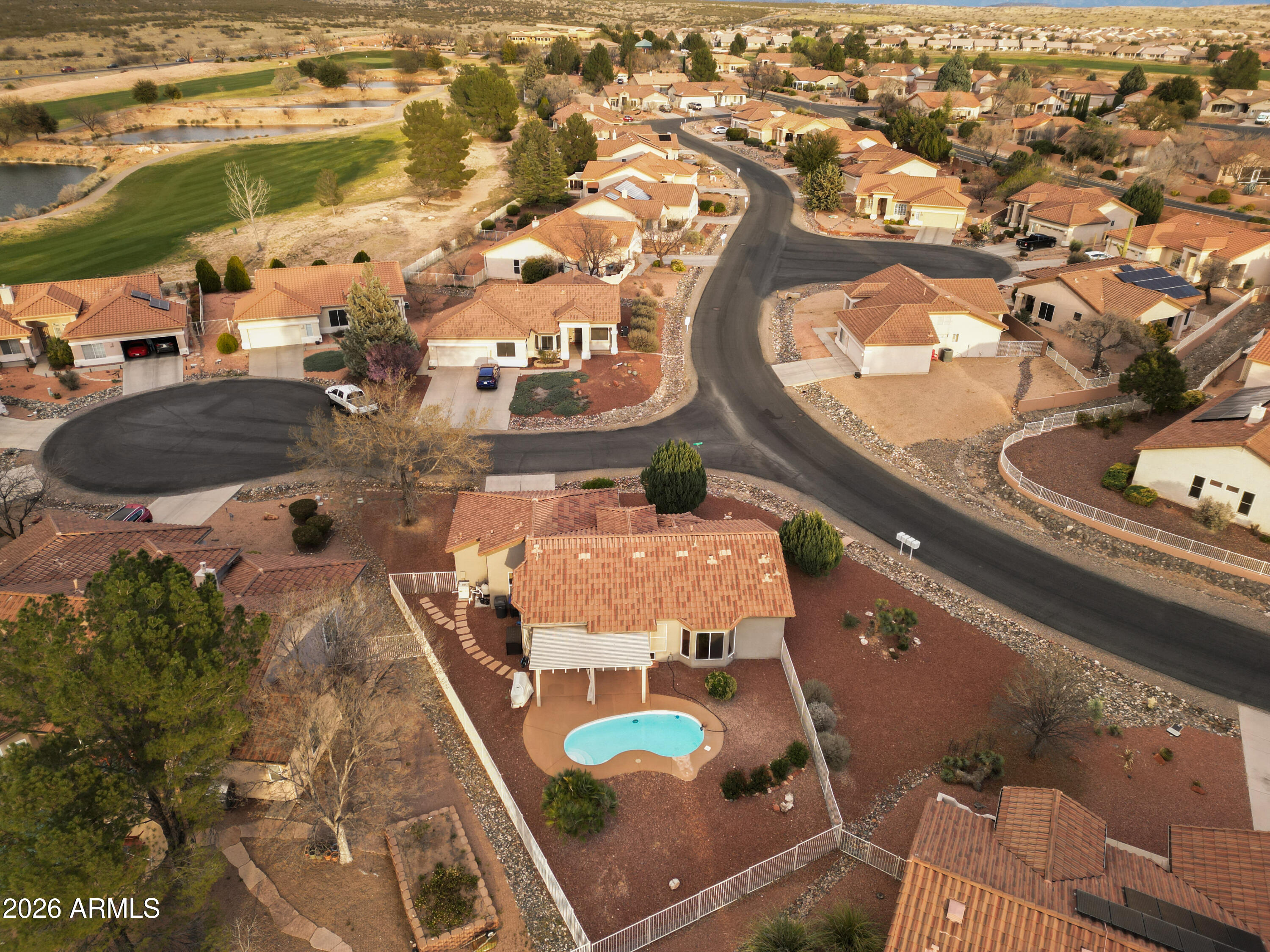 5320 Painted Desert Road Cornville, AZ 86325 - Photo 6 of 58 an aerial view of residential houses with outdoor space