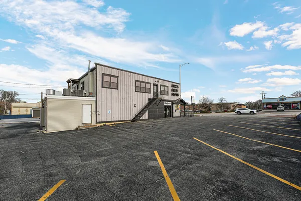 a view of a street in front of house