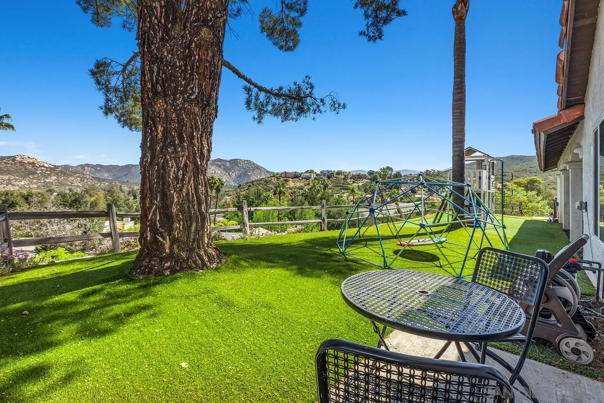 23969 Nectar Way Ramona, CA 92065 - Photo 31 of 54 a view of a chairs and table in patio with a yard