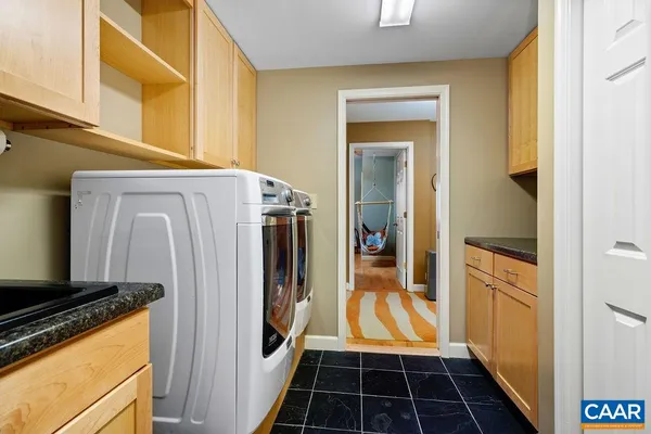 a view of outdoor space with seating