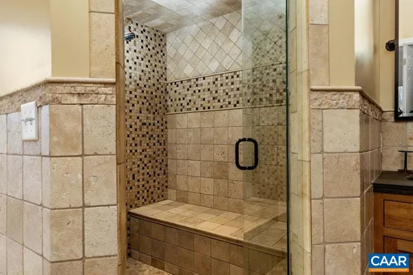 a view of a pathway of a yard