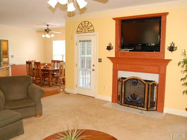 Beautiful family room opens to kitchen and breakfast rooms, making this home great for entertaining and daily living. Den/Family/Great Room