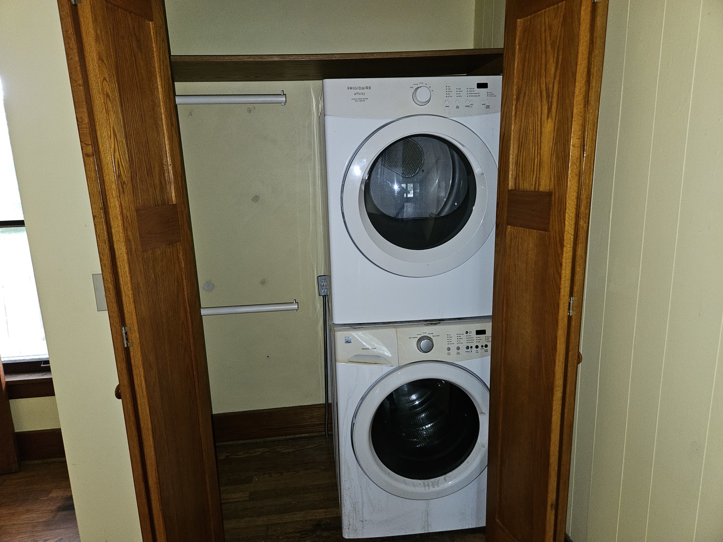 402 East 5th Street Flora, IL 62839 - Photo 27 of 29 a view of a hallway with washer and dryer