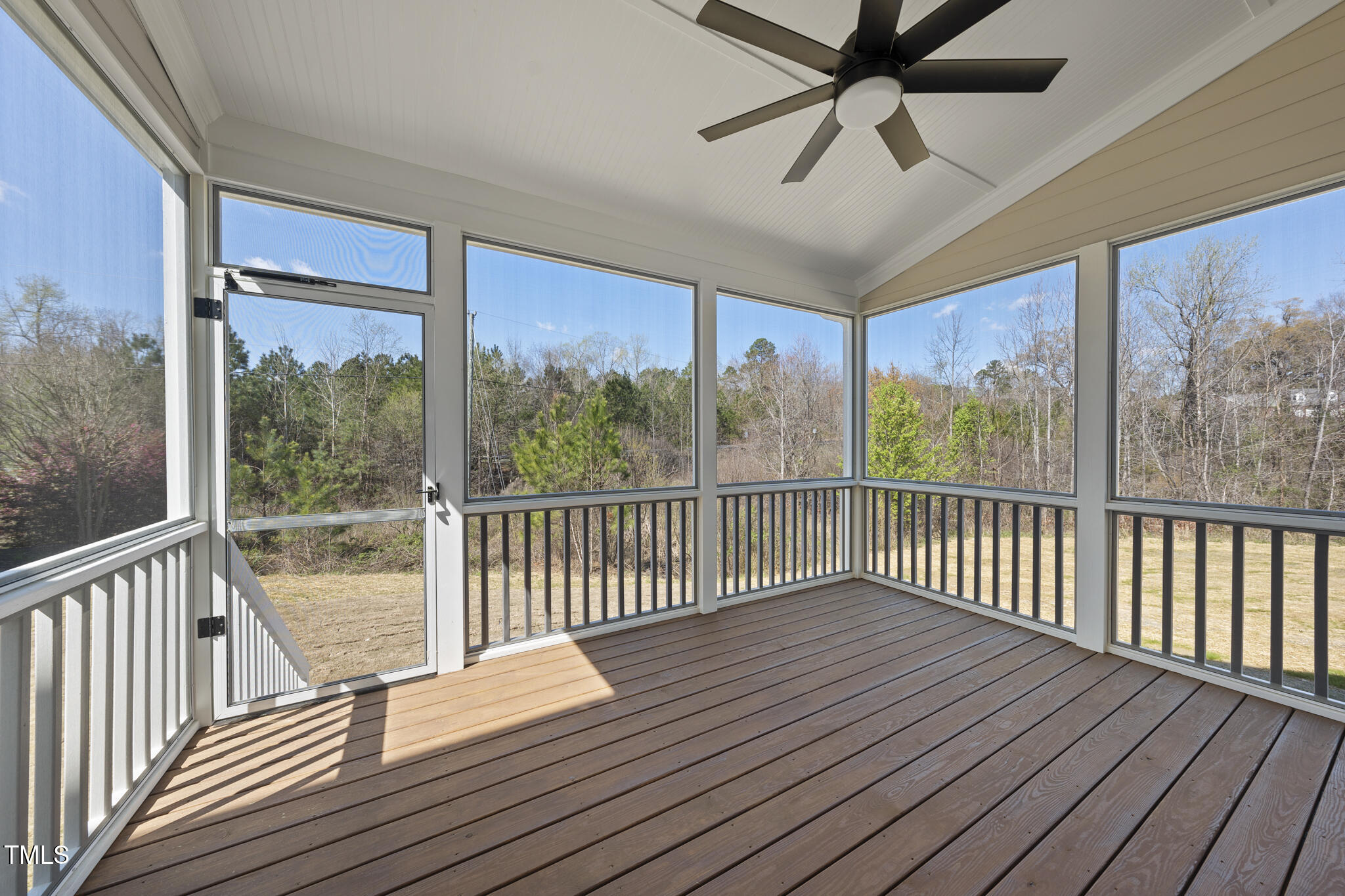 10119 2nd Star Court Raleigh, NC 27613 - Photo 7 of 39 a view of a balcony with wooden floor