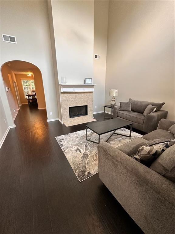 1643 Jackson Way Atlanta, GA 30318 - Photo 4 of 22 a living room with furniture and a fireplace