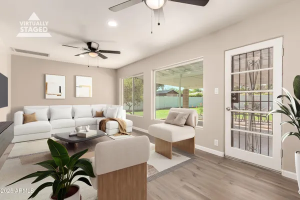 a view of kitchen with wooden floor and window