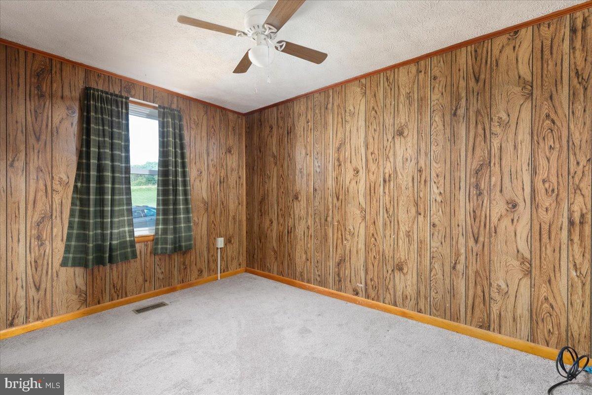 919 Ridge Hollow Road Edinburg, VA 22824 - Photo 31 of 35 Cozy room with rustic wood paneling.
