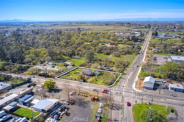 an aerial view of a city