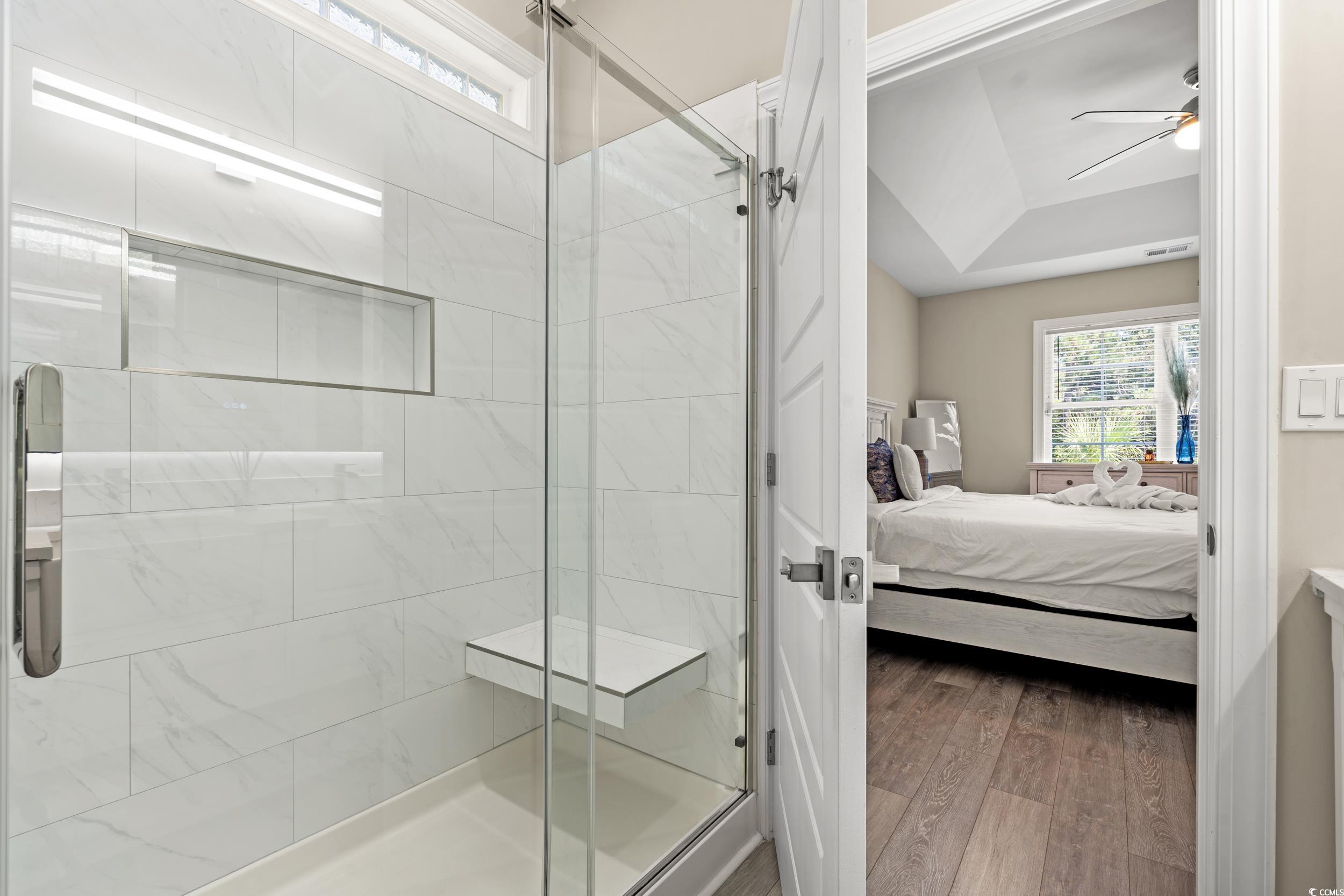 714 Charlotte Road Myrtle Beach, SC 29577 - Photo 18 of 30 Full bath featuring plenty of natural light, ensuite bath, and a shower stall