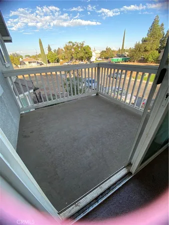 a view of balcony with city view