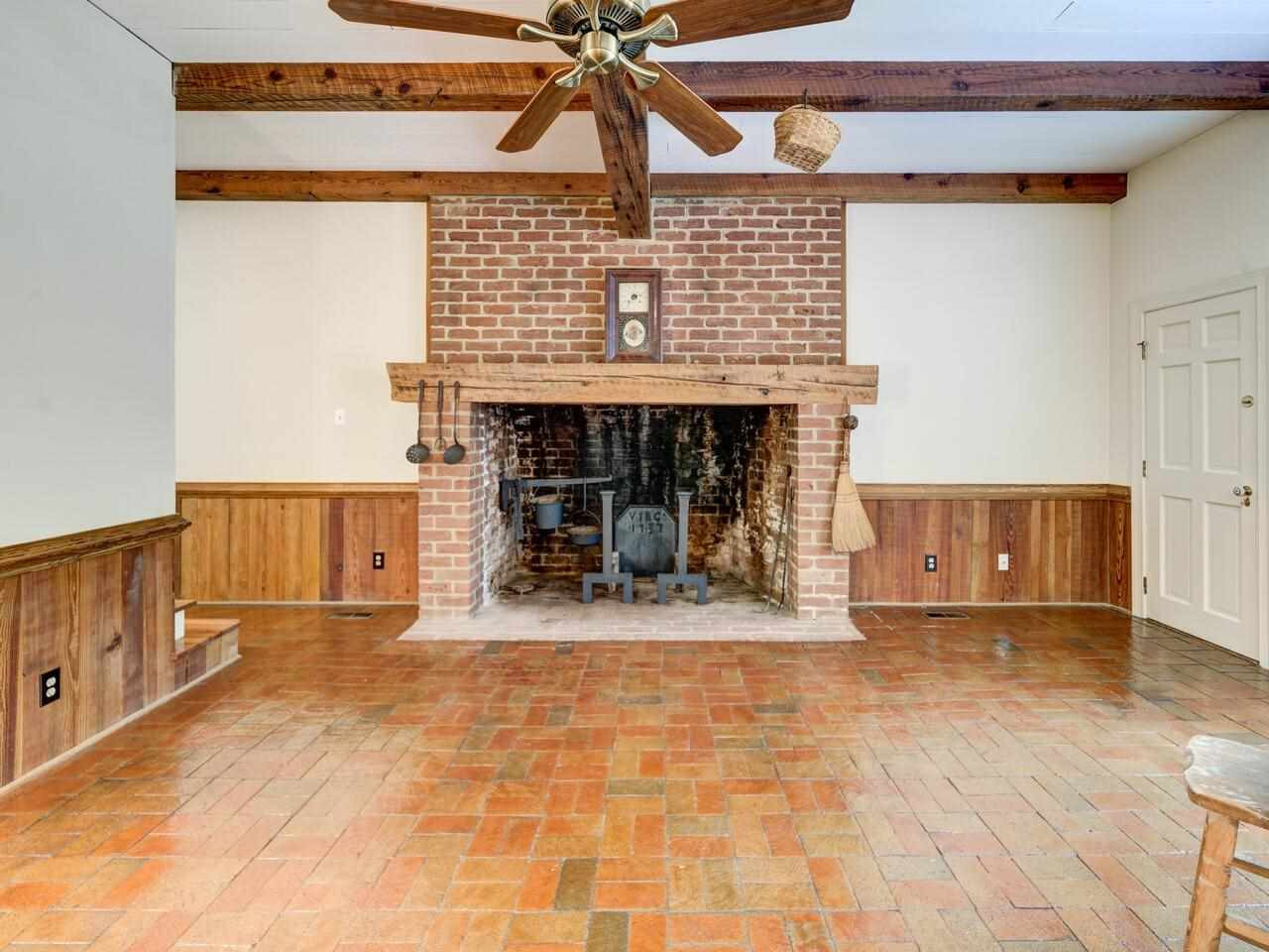 1100 Trail End Road Durham, NC 27712 - Photo 15 of 30 Massive fireplace with hand made brick