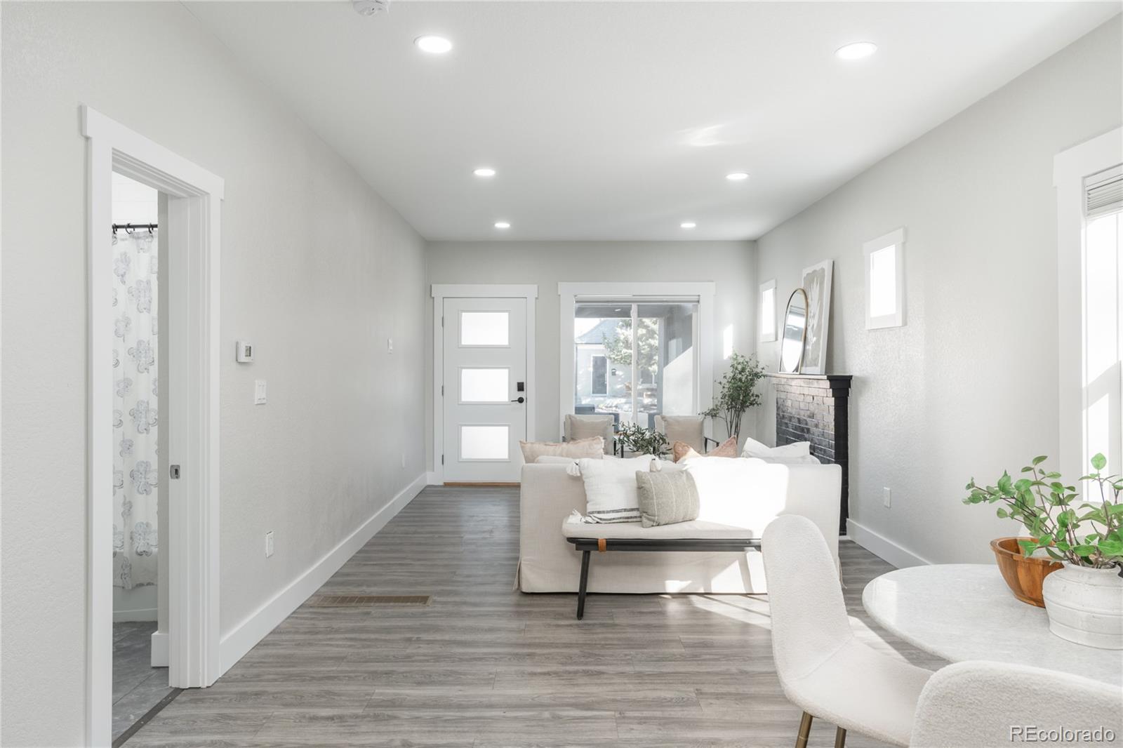 2339 South Acoma Street Denver, CO 80223 - Photo 9 of 36 a living room with furniture and a potted plant