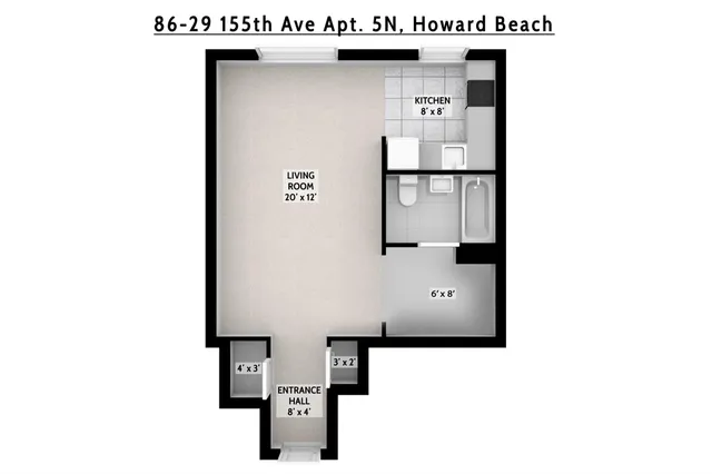 a view of a building with garden and sitting area