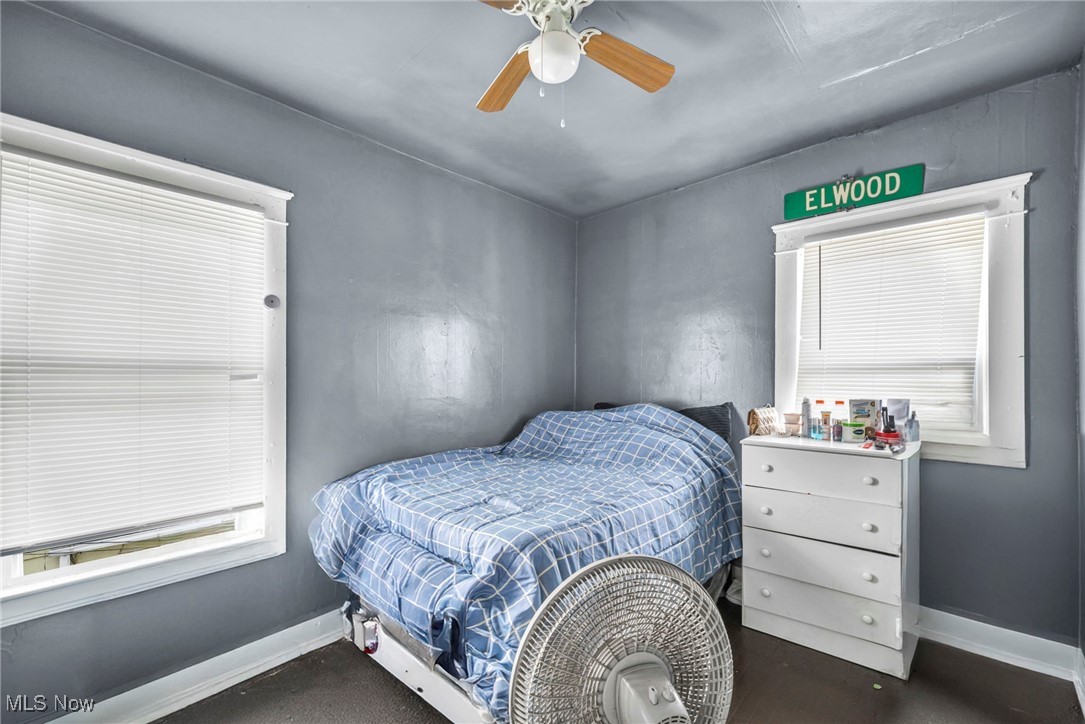 738 Eddy Road Cleveland, OH 44108 - Photo 27 of 33 Bedroom with baseboards and a ceiling fan