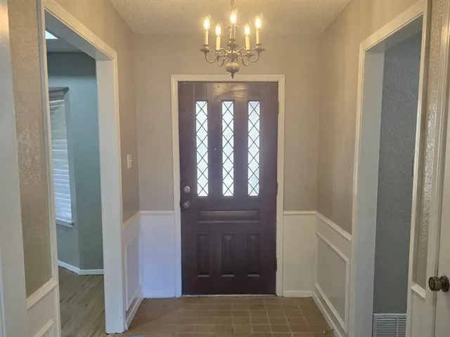 a view of front door