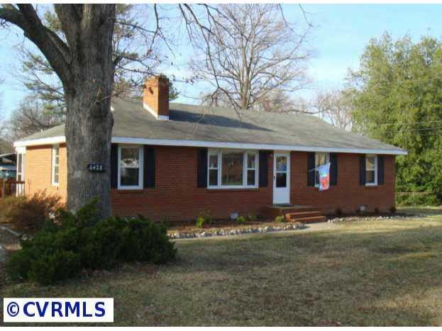 5428 Gilling Road Richmond, VA 23234 - Photo 1 of 10 Exterior Front - Brick Ranch on over half acre level & landscaped fully.