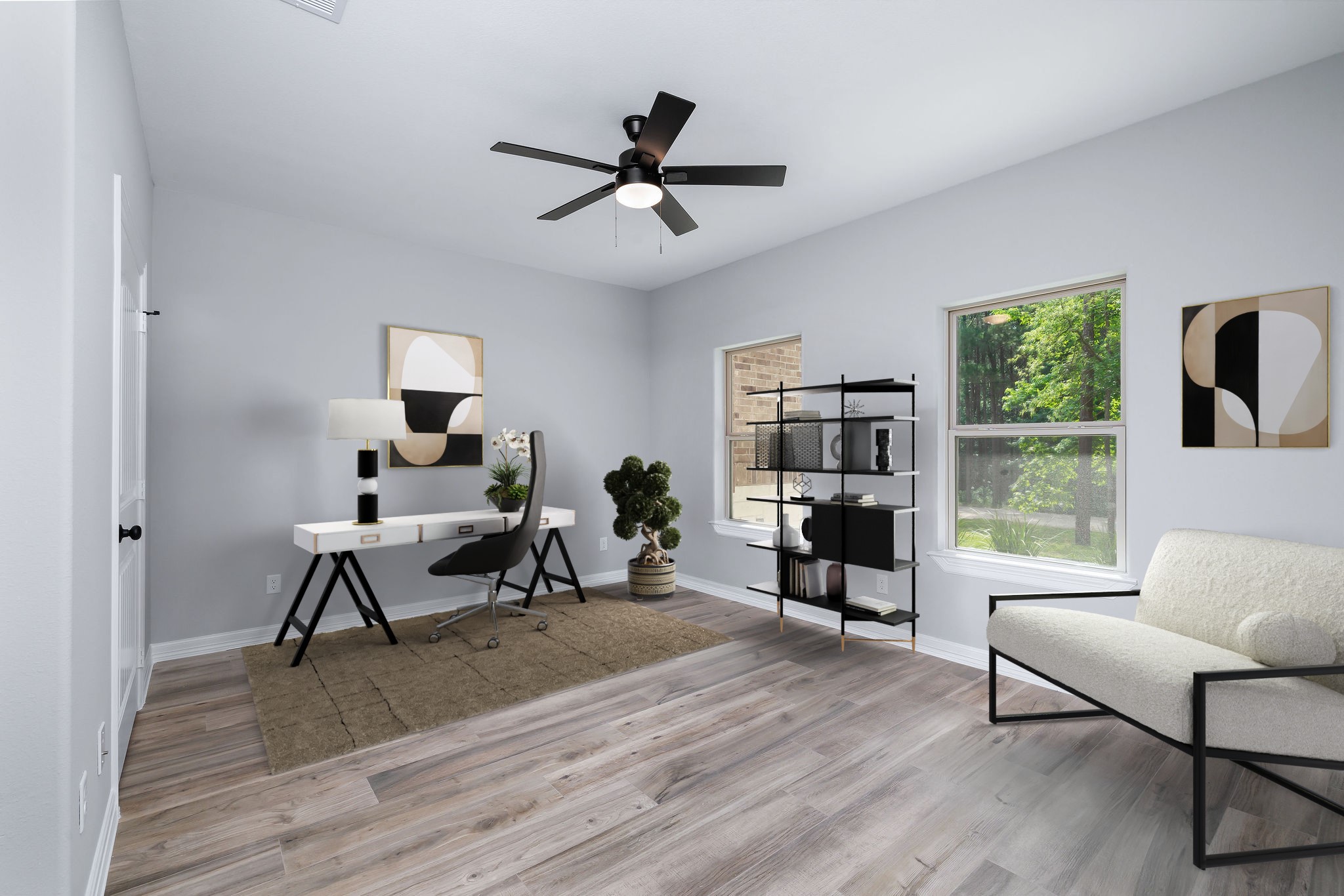 364 Dahlia Road Huntsville, TX 77320 - Photo 4 of 34 a living room with furniture and a wooden floor
