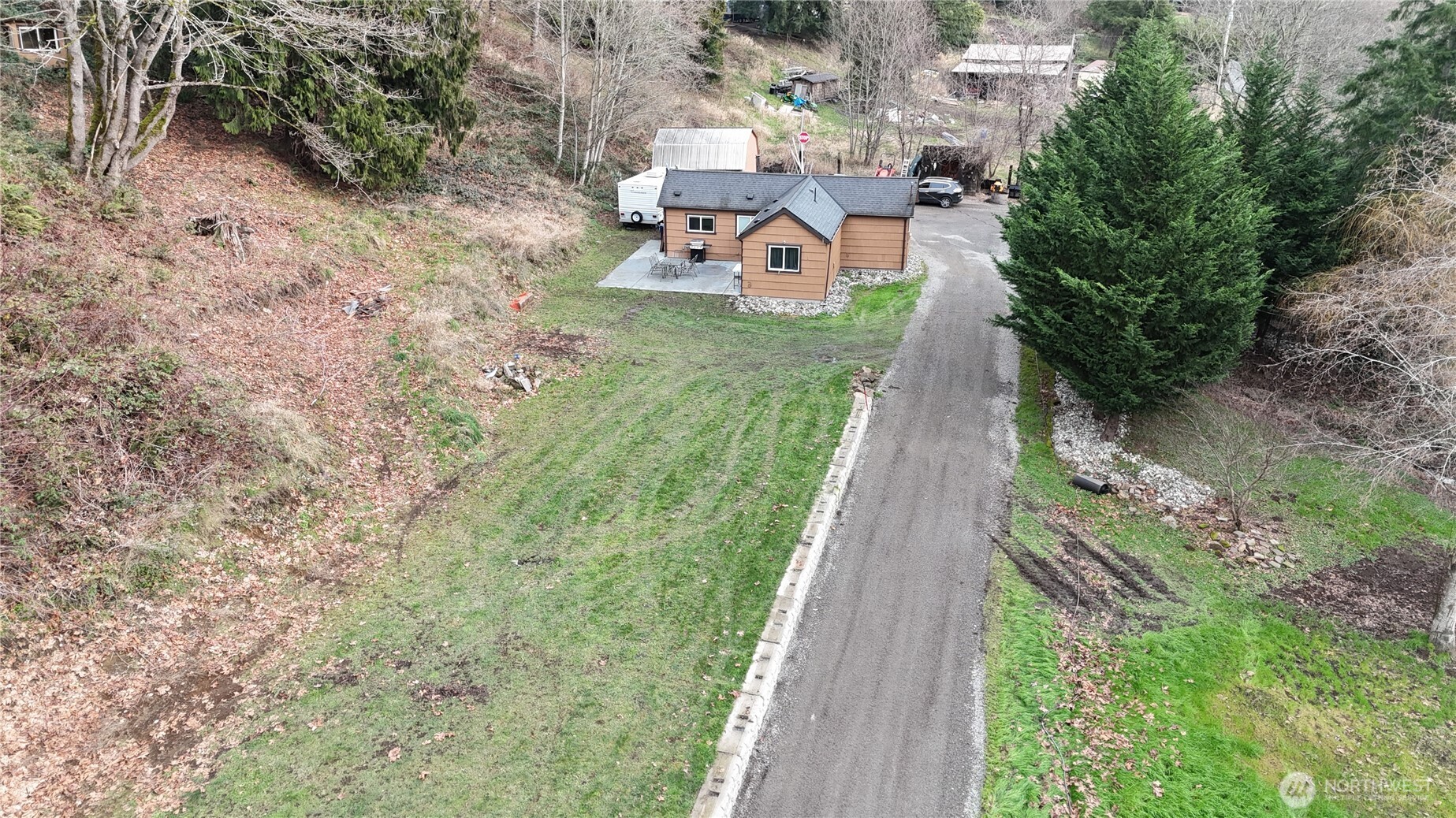 15421 Jim Creek Road Arlington, WA 98223 - Photo 23 of 27 a view of a yard with plants