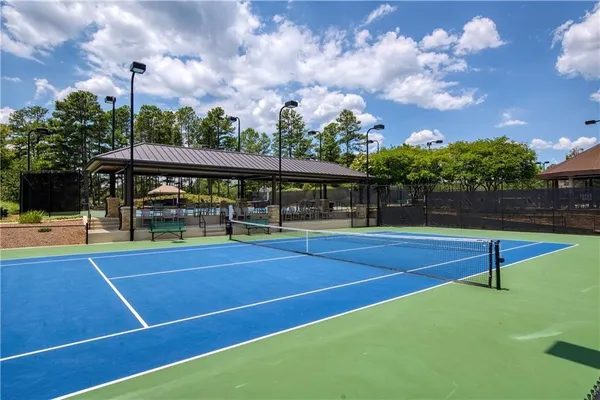 a view of a tennis court