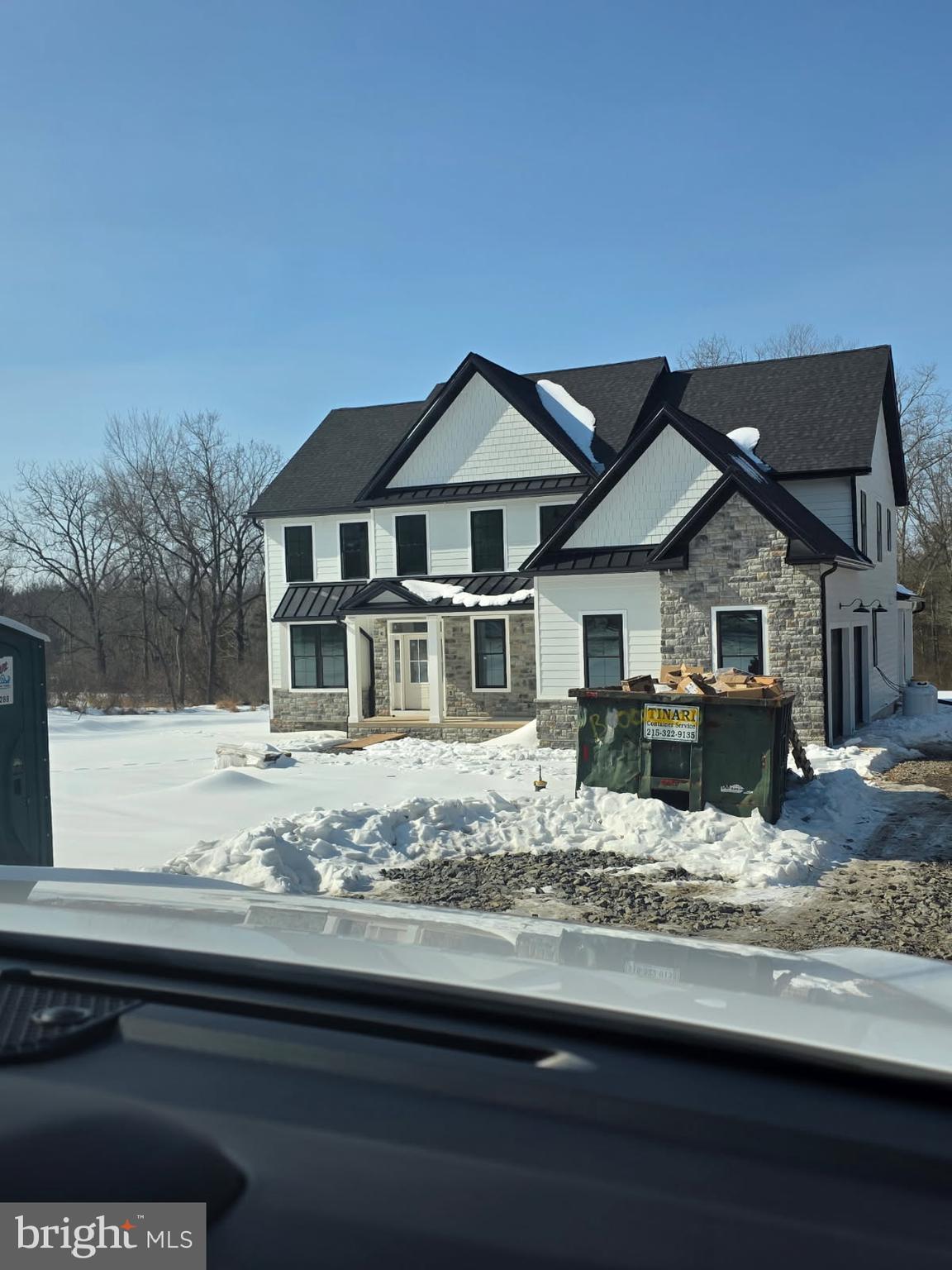 a front view of a house with windows