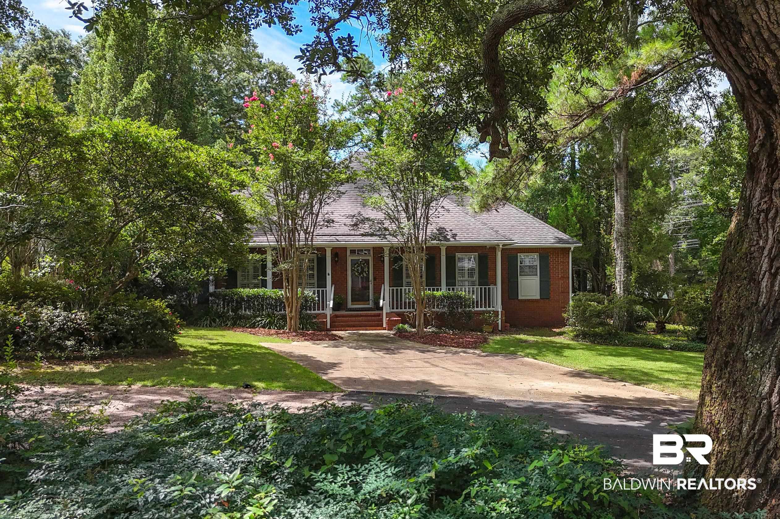 6638 Jackson Square Daphne, AL 36526 - Photo 52 of 62 Ranch-style home with a porch and a front yard