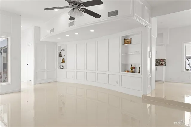 a view of an empty room