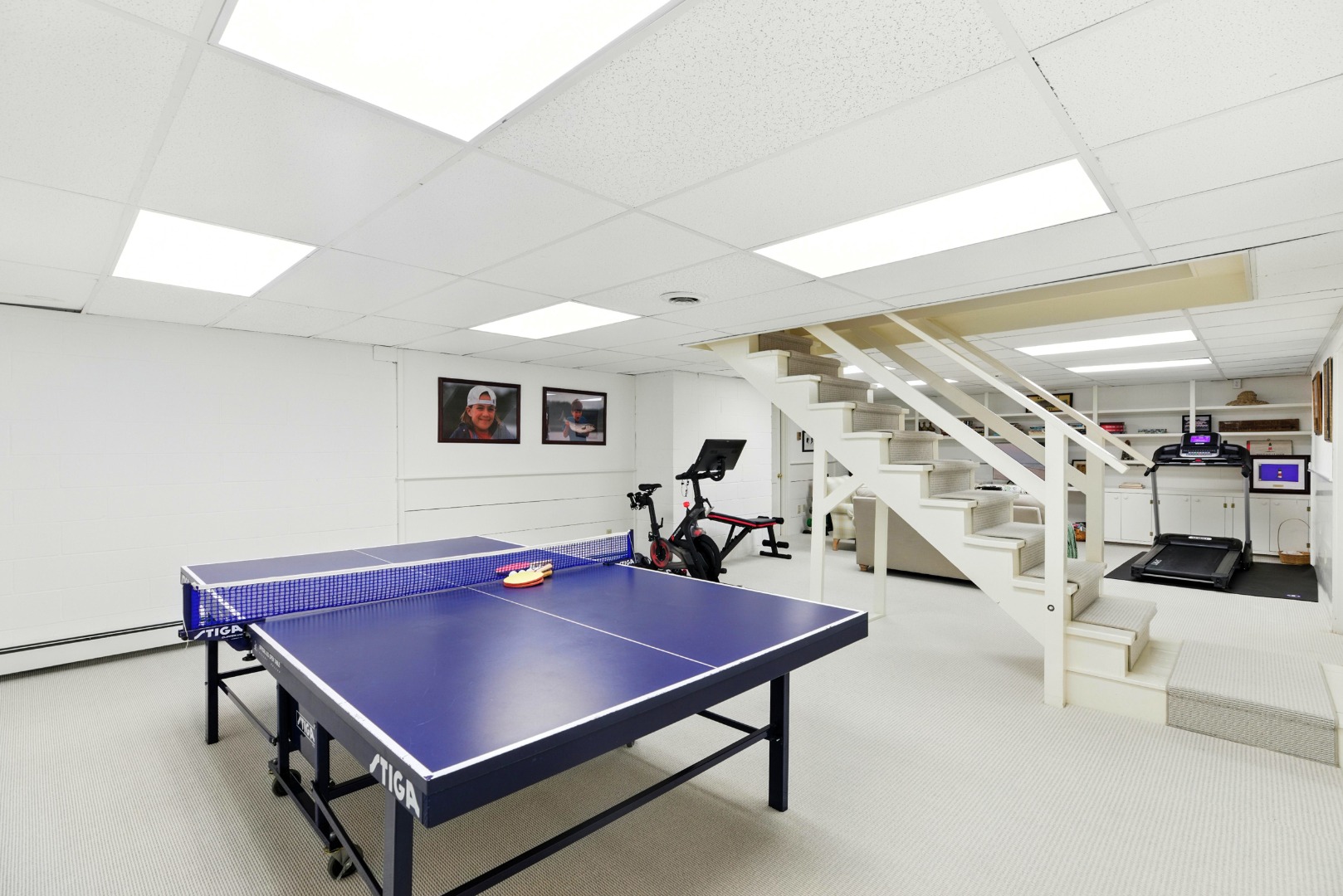240 Polpis Road Nantucket, MA 02554 - Photo 28 of 45 a living room with furniture pool table and gym equipment