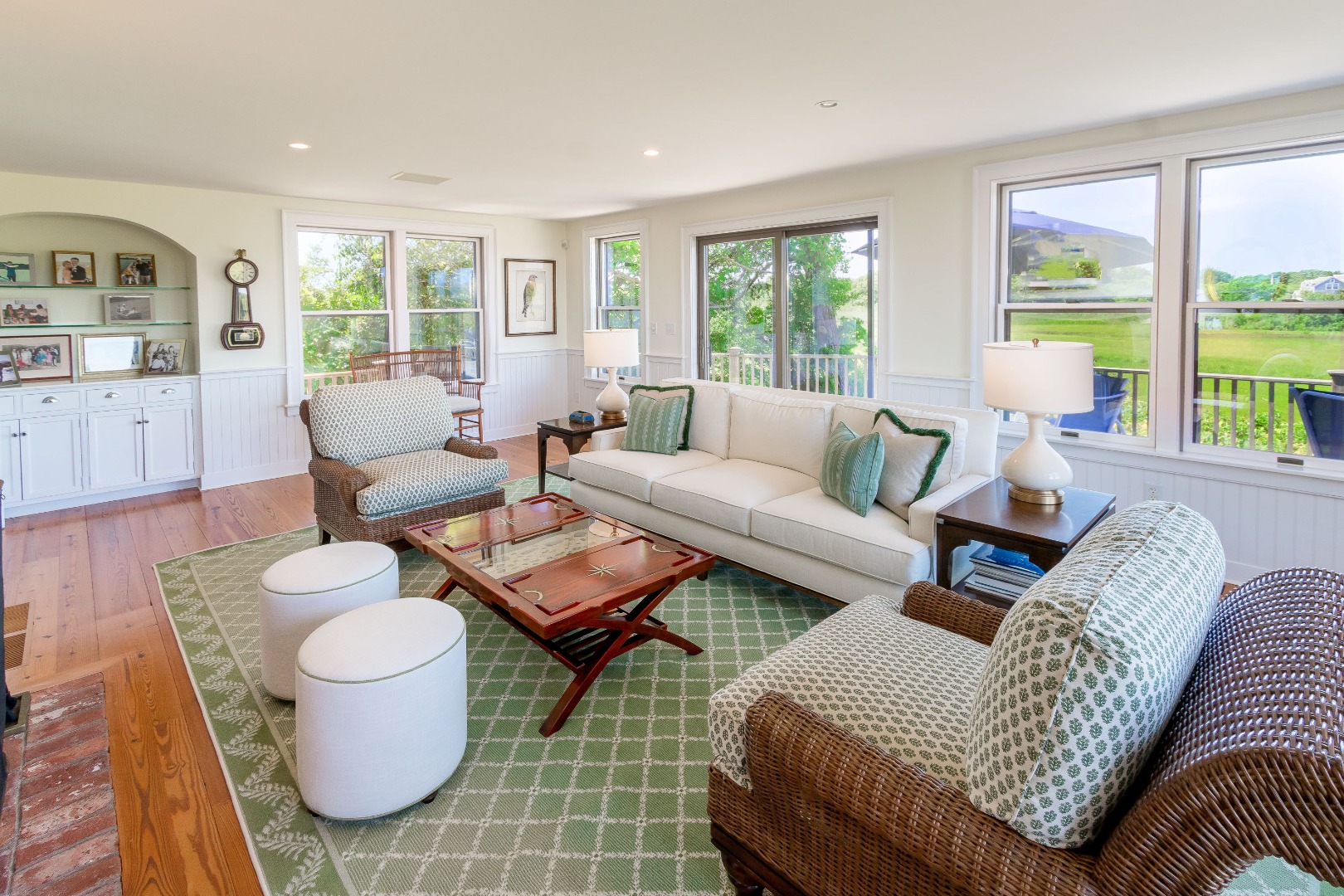 240 Polpis Road Nantucket, MA 02554 - Photo 10 of 45 a living room with furniture and a large window