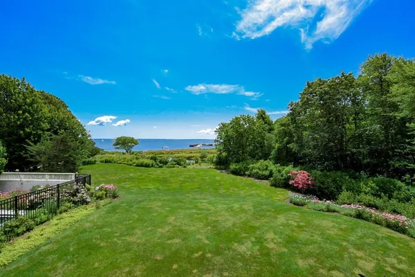 a view of an outdoor space and a yard