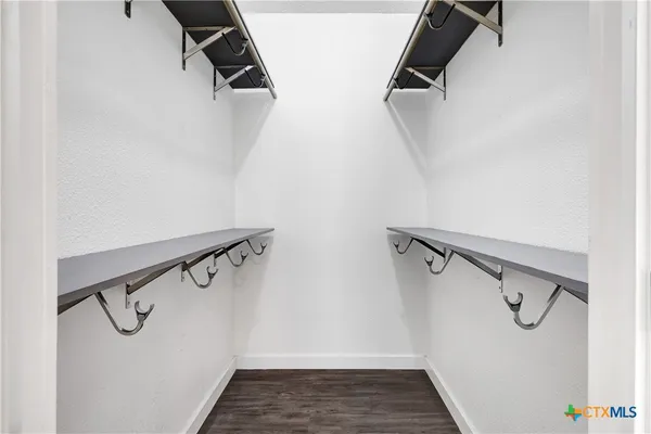 a view of a walk in closet