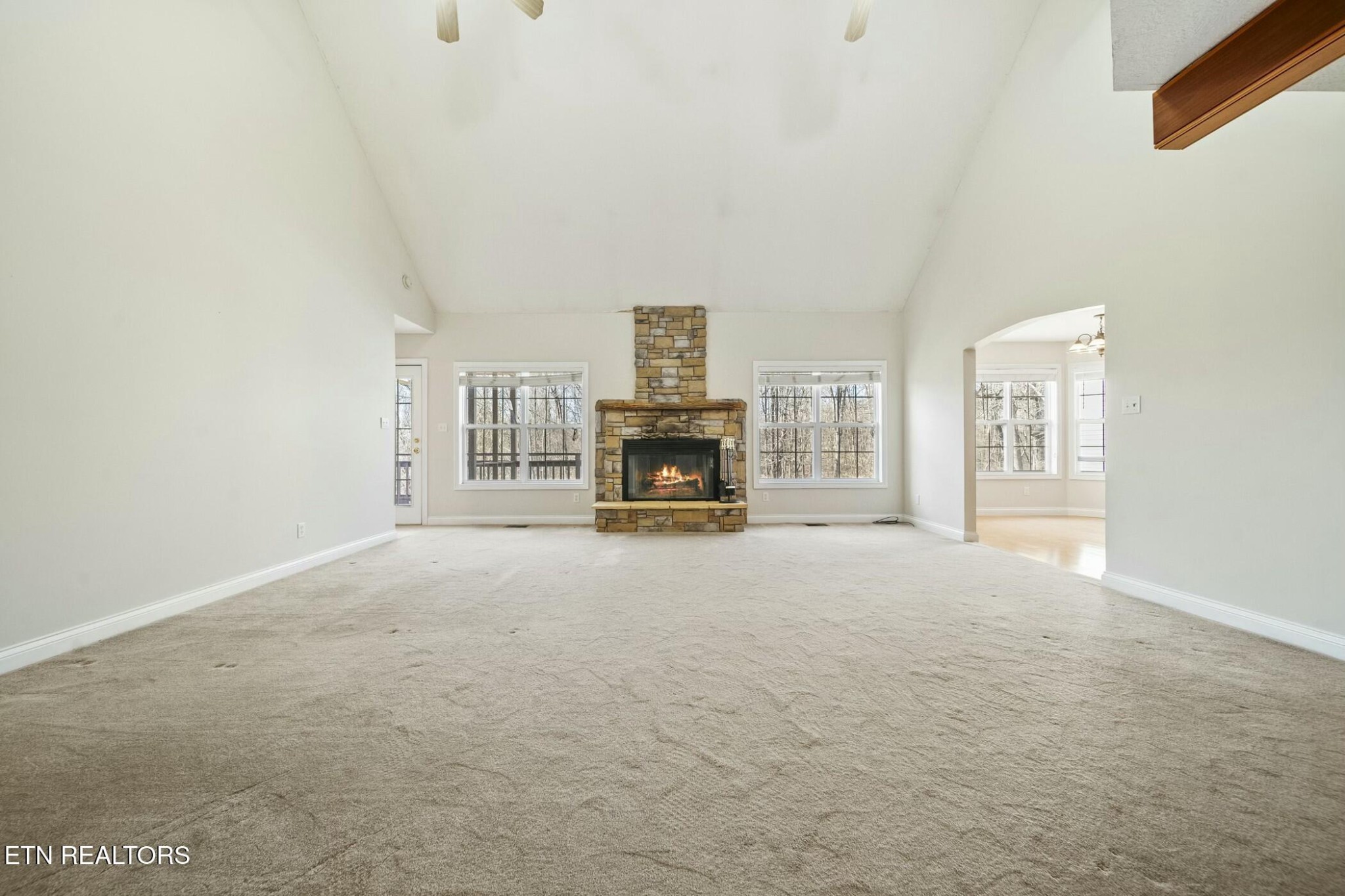 8345 Cliff Ridge Court Corryton, TN 37721 - Photo 8 of 54 a living room with furniture and a fireplace