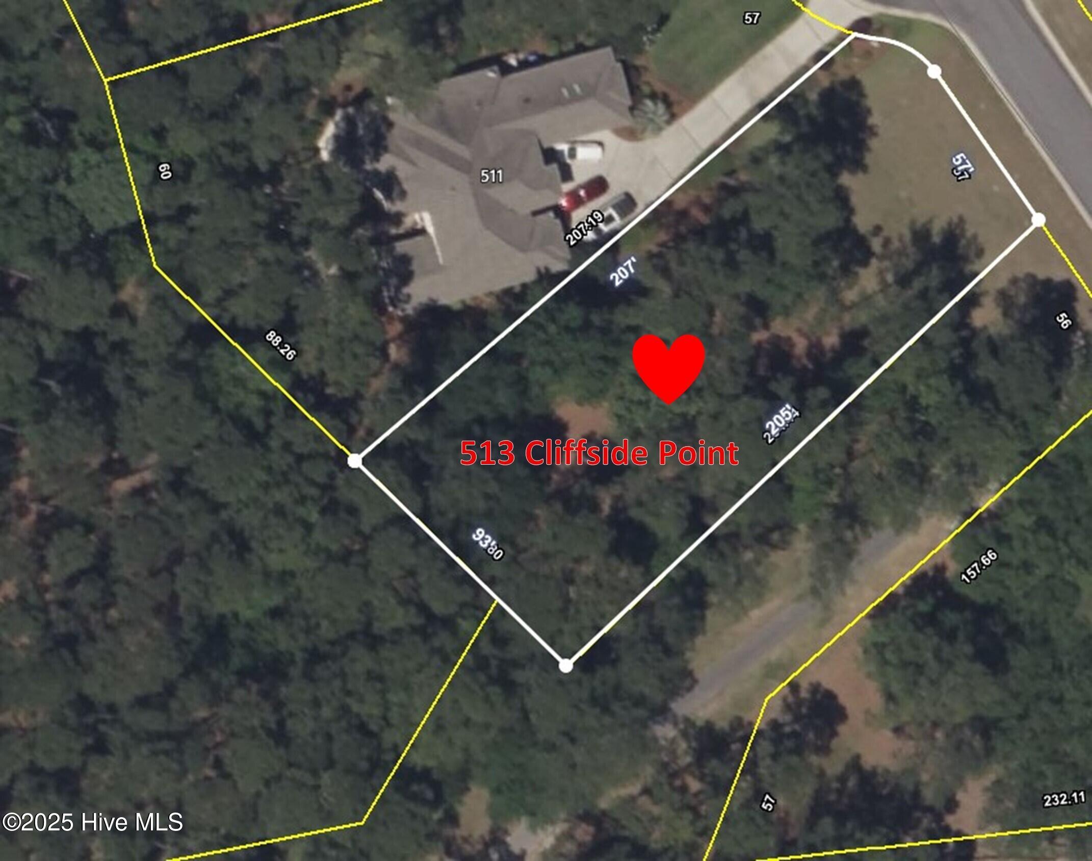 513 Cliffside Point Southwest Ocean Isle Beach, NC 28469 - Photo 1 of 25 513 Cliffside Point Aerial Map