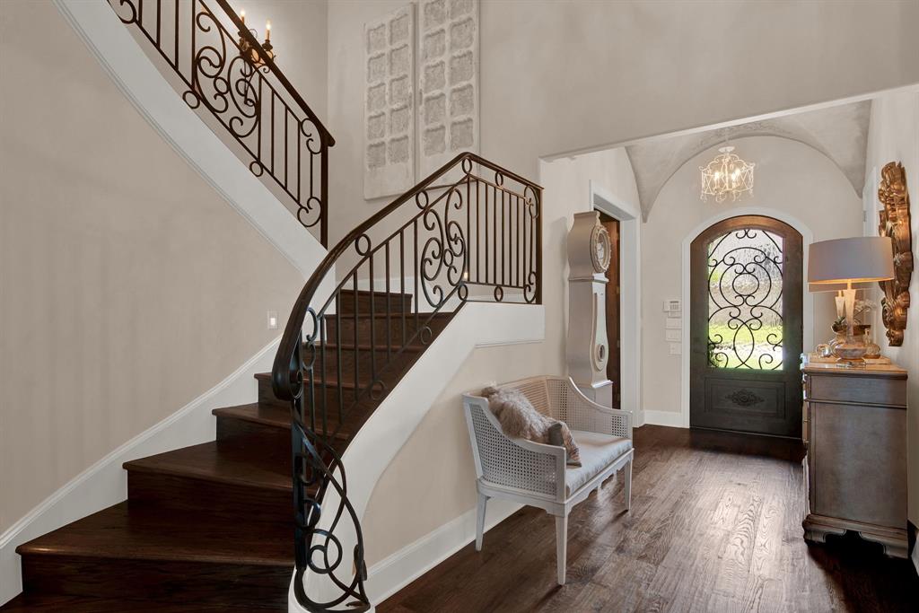 2921 Sedalia Trail Sherman, TX 75092 - Photo 6 of 40 a view of entryway with wooden floor and a front door
