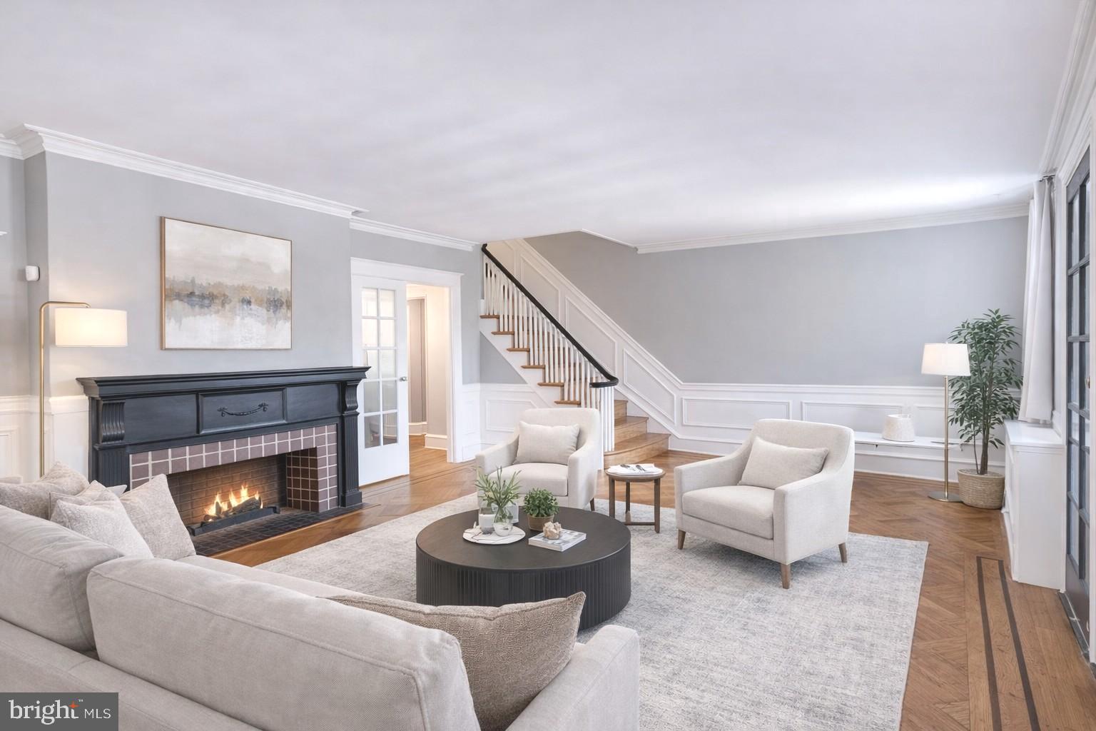 321 East Phil Ellena Street Philadelphia, PA 19119 - Photo 13 of 39 Virtually Staged - Elegant living space