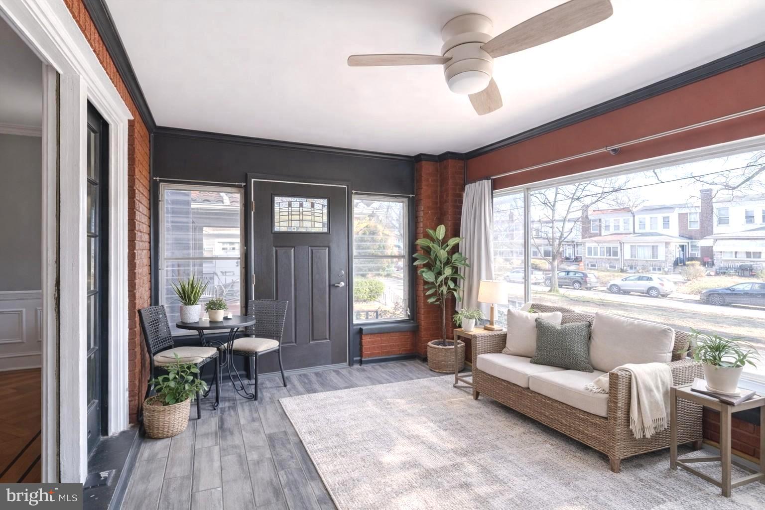 321 East Phil Ellena Street Philadelphia, PA 19119 - Photo 8 of 39 Virtually Staged - Charming sunlit porch