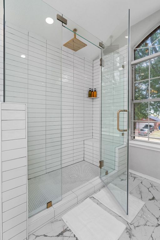 807 Clarence Bohl Pflugerville, TX 78660 - Photo 18 of 40 a bathroom with a shower and a sink