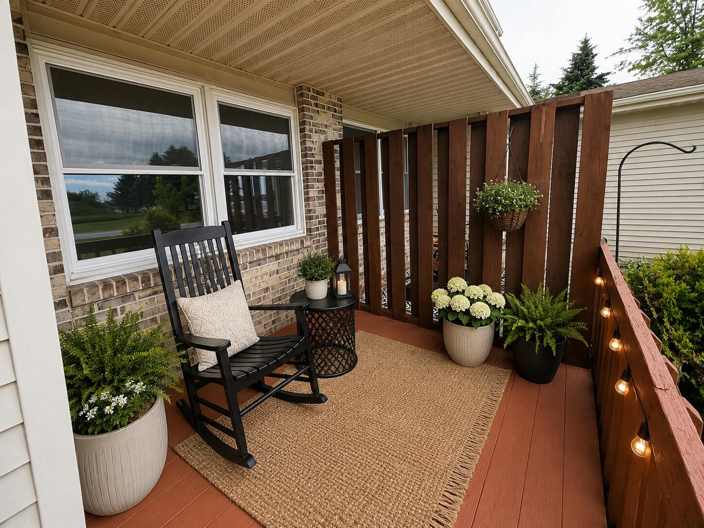 15895 Sherman Street Lowell, IN 46356 - Photo 29 of 36 a view of a chair and table in the balcony