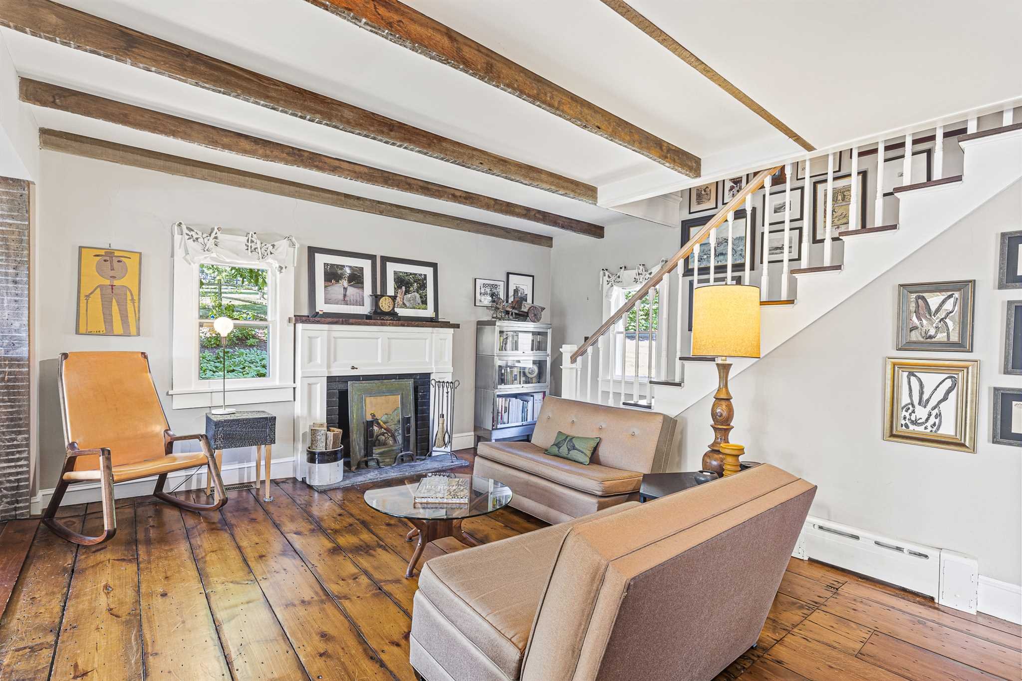 112 Malone Road Salt Point, NY 12578 - Photo 8 of 26 a living room with furniture and a fireplace