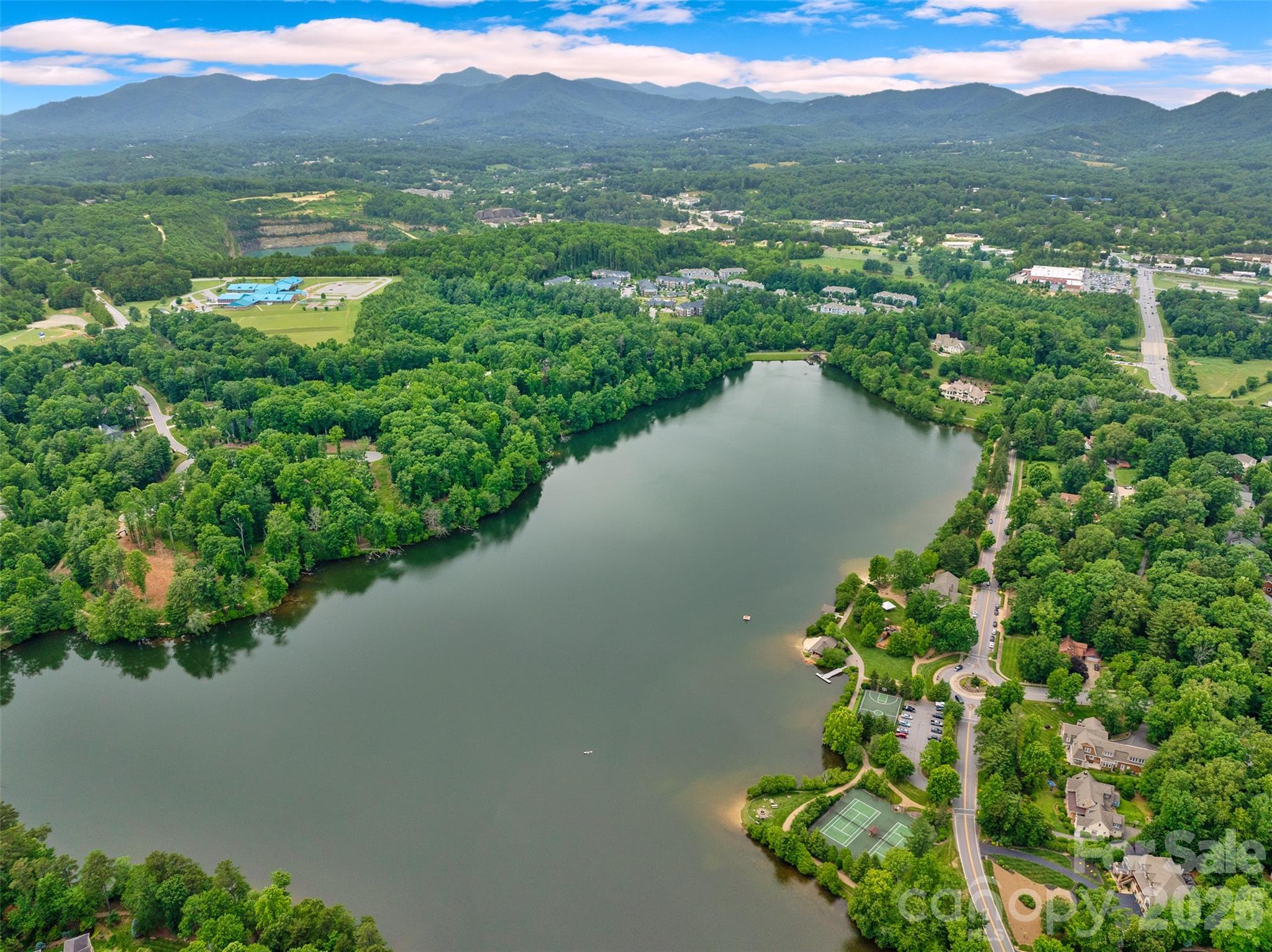 17 Hendrickson Court Candler, NC 28715 - Photo 16 of 17 a view of a lake with a mountain in the background