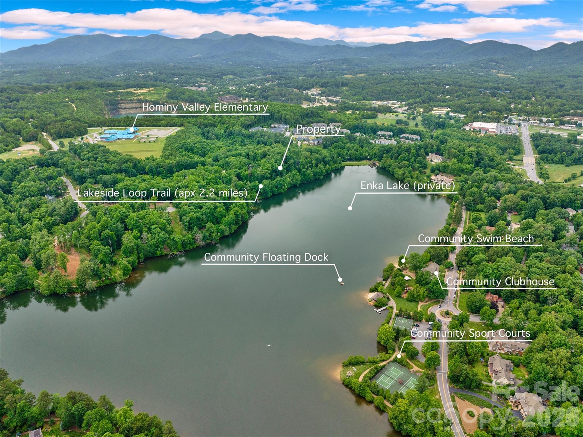 17 Hendrickson Court Candler, NC 28715 - Photo 4 of 17 a view of a lake with a city