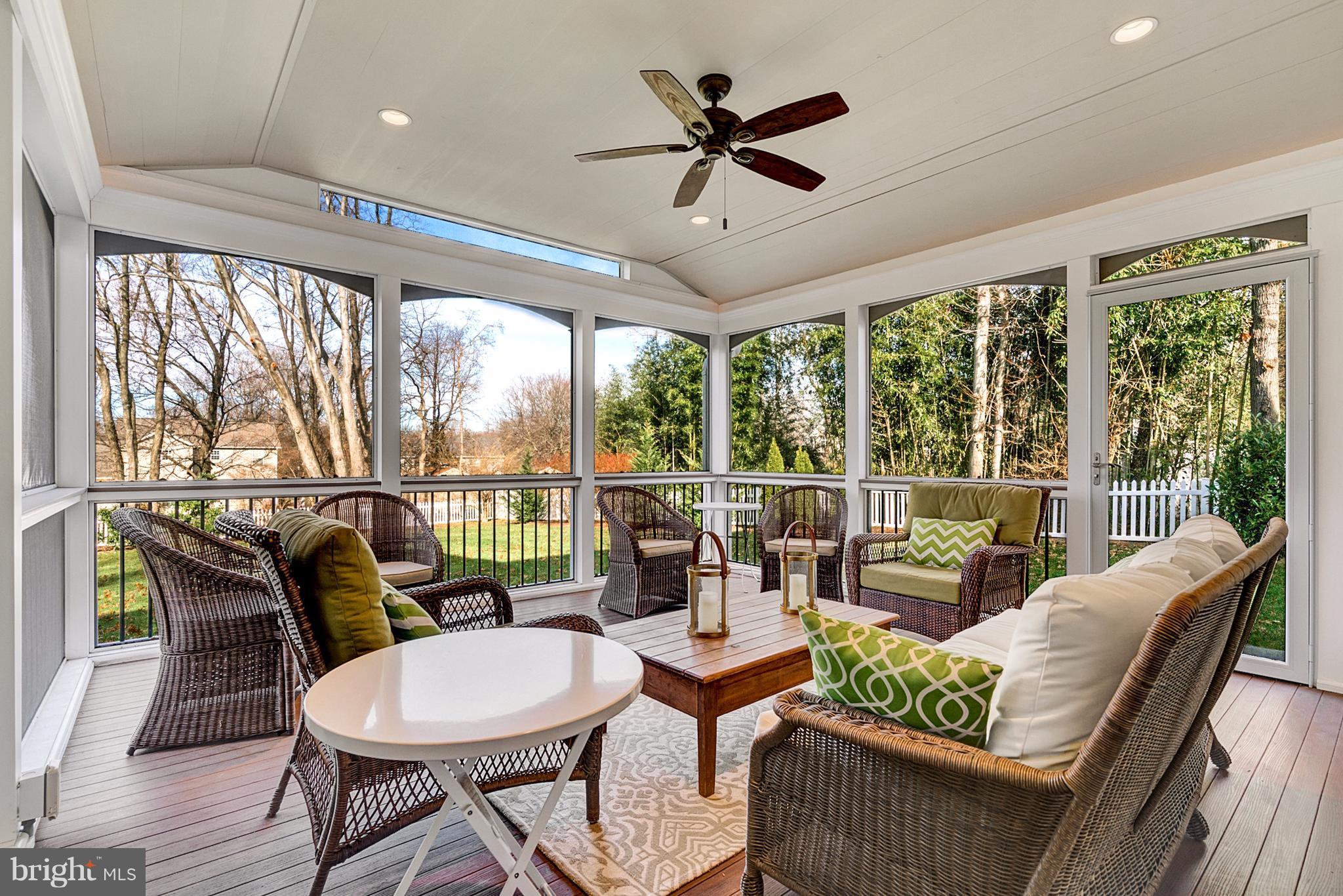 529 Malcolm Road Northwest Vienna, VA 22180 - Photo 16 of 30 Screened Porch with view to yard