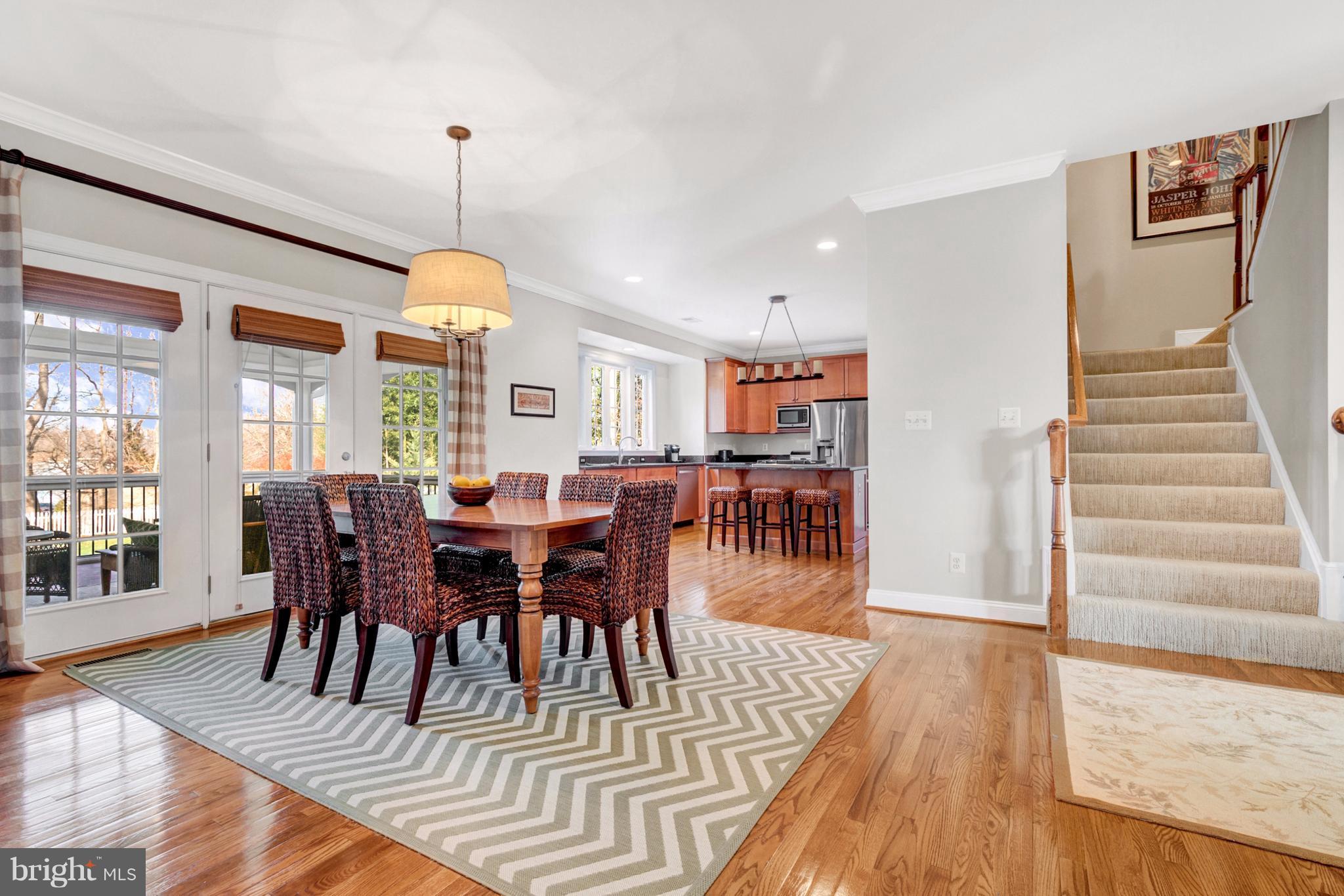 529 Malcolm Road Northwest Vienna, VA 22180 - Photo 10 of 30 Breakfast room with view to rear stairs