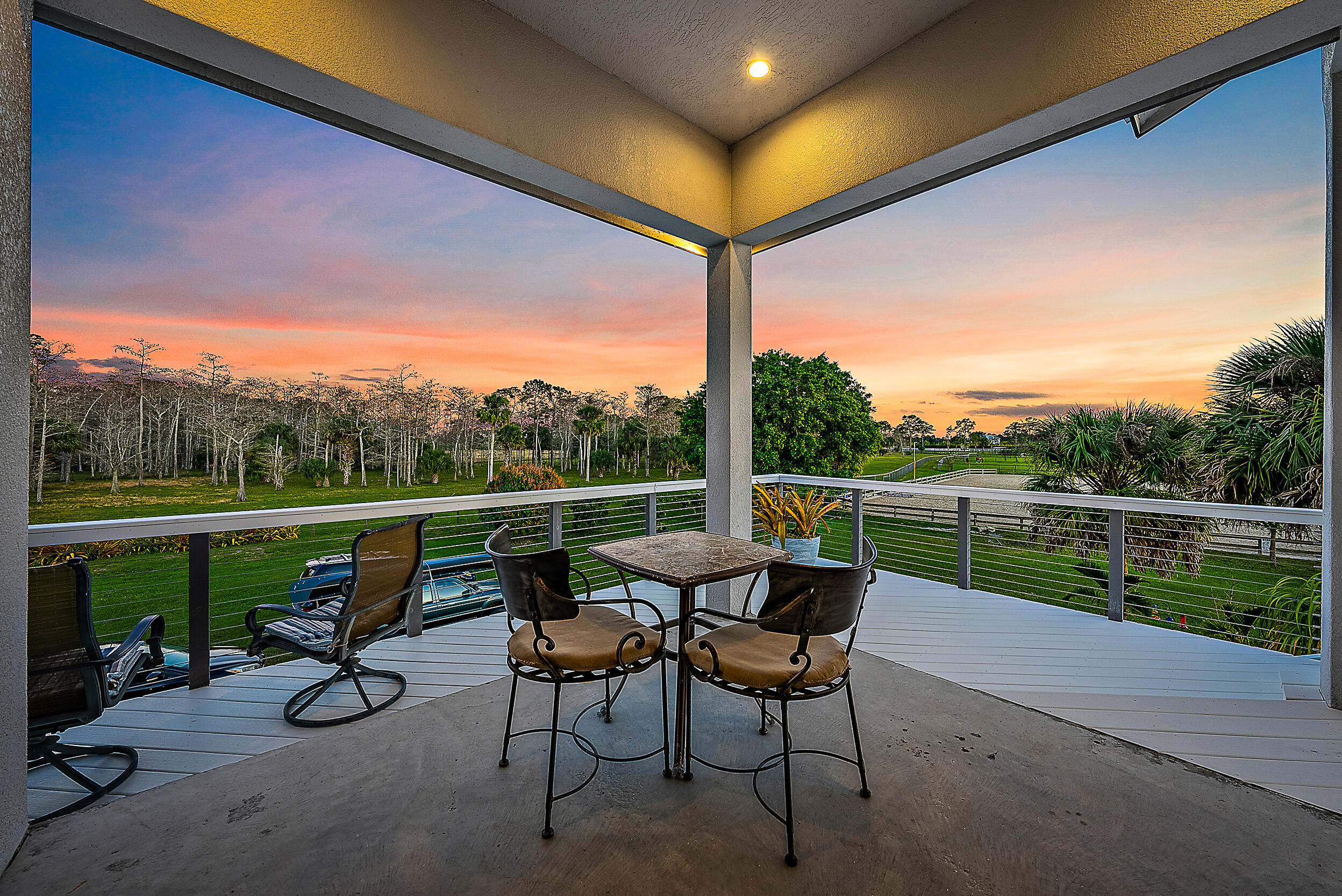 2986 Southwest Trailside Path Stuart, FL 34997 - Photo 34 of 40 a view of swimming pool with seating area and roof