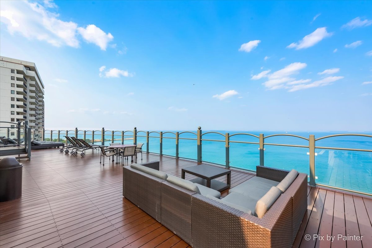 1150 North Lake Shore Drive, Unit 19A Chicago, IL 60611 - Photo 20 of 34 a view of roof deck with seating space