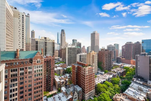 a city view with buildings
