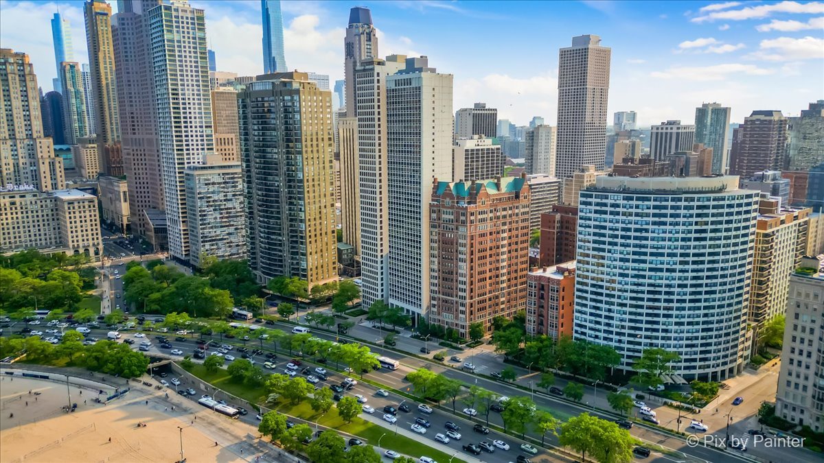 1150 North Lake Shore Drive, Unit 19A Chicago, IL 60611 - Photo 29 of 34 a view of a city with tall buildings