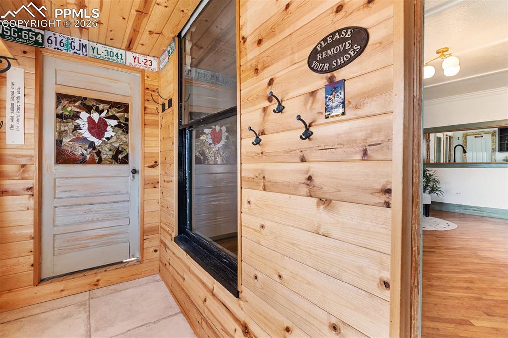 123 7th Street Victor, CO 80860 - Photo 8 of 44 a view of a entryway door of the house