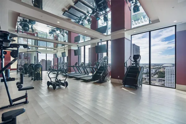 a view of a living room with balcony
